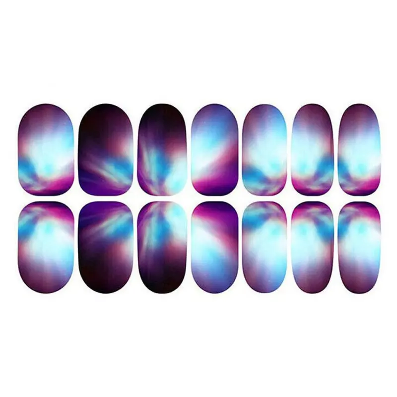 Goforward Colorful 12 Styles Nail Art Transfer Stickers 3D Manicure Tips Decal Decoration 3