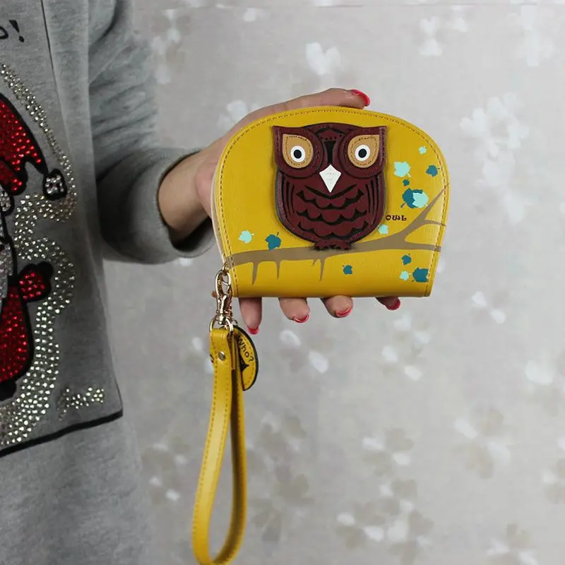Goforward Girl Owl Clutch Coin Money Bag Coin Change Wallet Women Purse 6