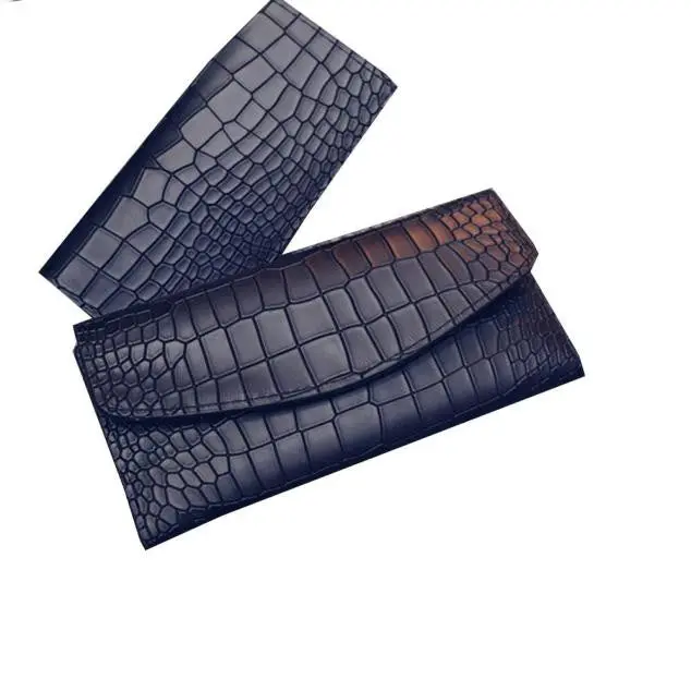 Goforward Lady Women Crocodile Pattern Leather Clutch Wallet Long Card Wallet 1
