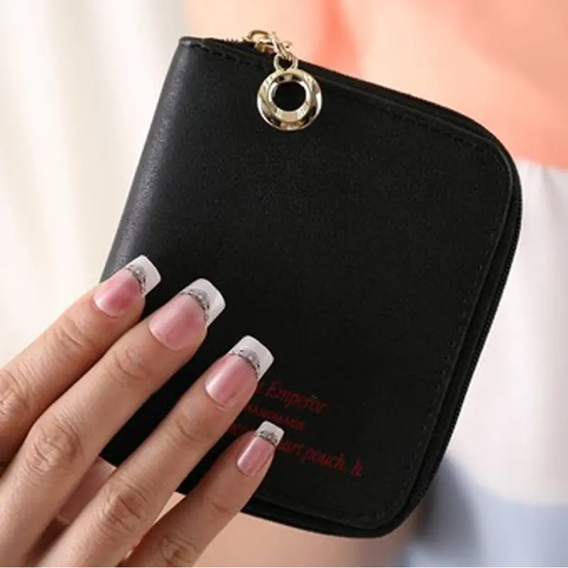 Goforward Lady Women Zipper Mini Purse Leather Wallet Credit Card Holder Bags Gift 2