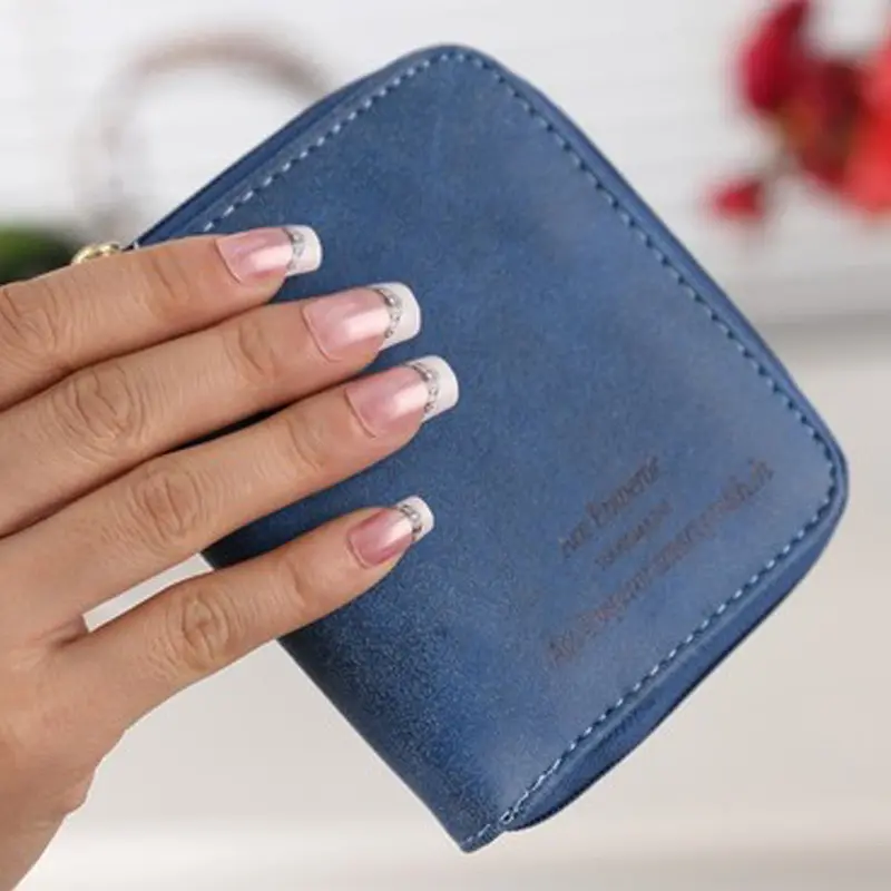 Goforward Lady Women Zipper Mini Purse Leather Wallet Credit Card Holder Bags Gift 3
