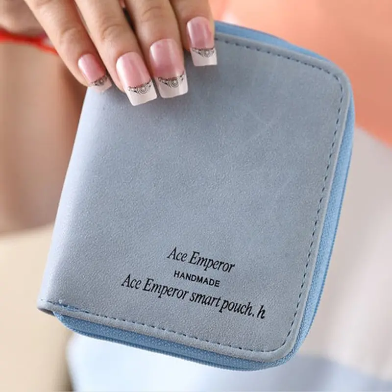 Goforward Lady Women Zipper Mini Purse Leather Wallet Credit Card Holder Bags Gift 6