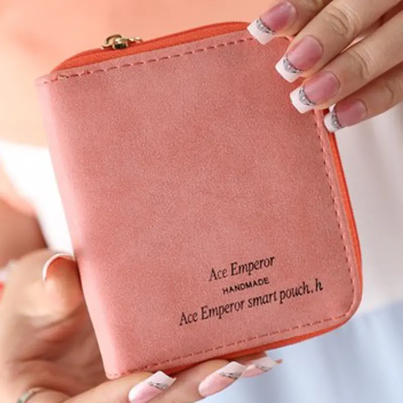 Goforward Lady Women Zipper Mini Purse Leather Wallet Credit Card Holder Bags Gift Wholeprice 1
