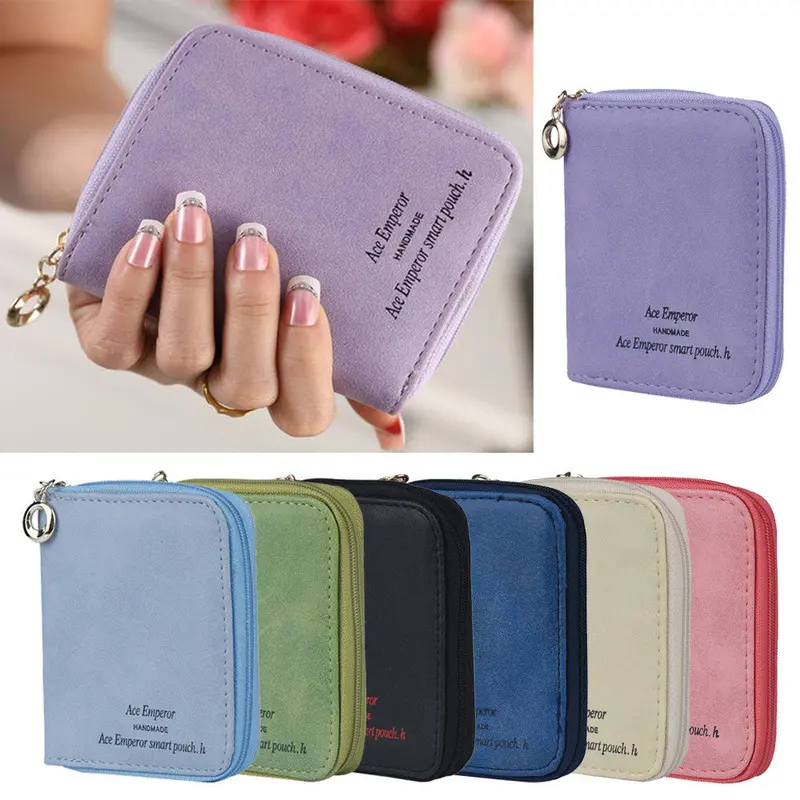 Goforward Lady Women Zipper Mini Purse Leather Wallet Credit Card Holder Bags Gift Wholeprice 2