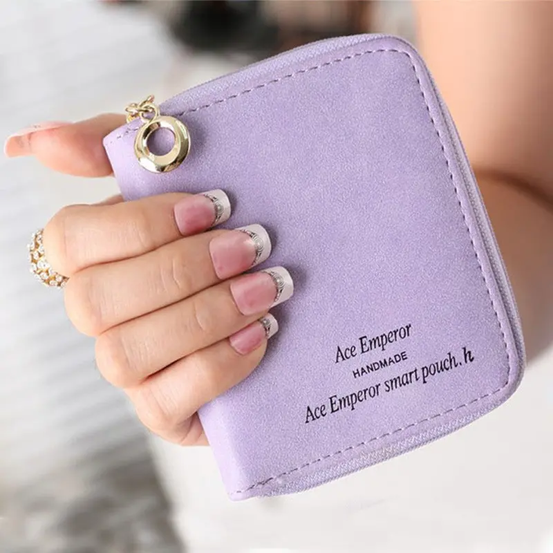Goforward Lady Women Zipper Mini Purse Leather Wallet Credit Card Holder Bags Gift Wholeprice 3