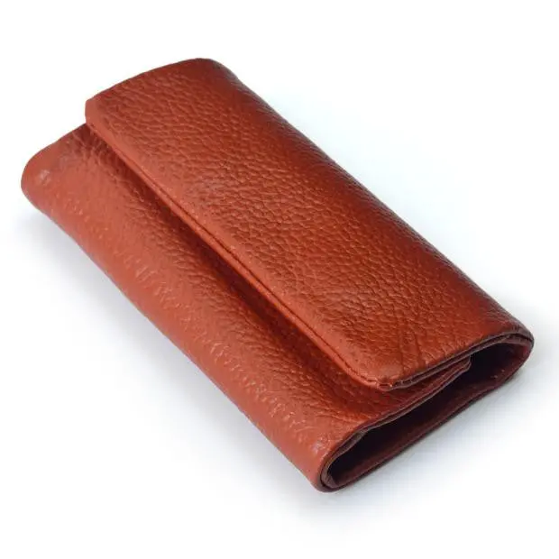 Goforward Men Leather Wallet Car Key Chain Holder 6 Ring Pouch Case 3