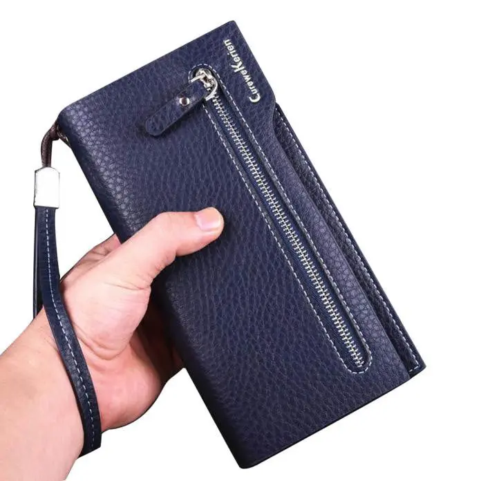Goforward Men Wallets Leather Card Cash Receipt Holder Organizer Wallet 3-Fold Purse 1