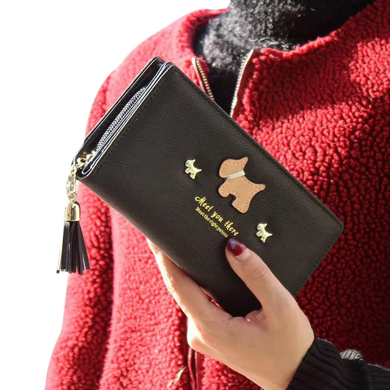 Goforward Men's Wallet Long Purse Grind Arenaceous Leather Card Holder Hbag Bags 1