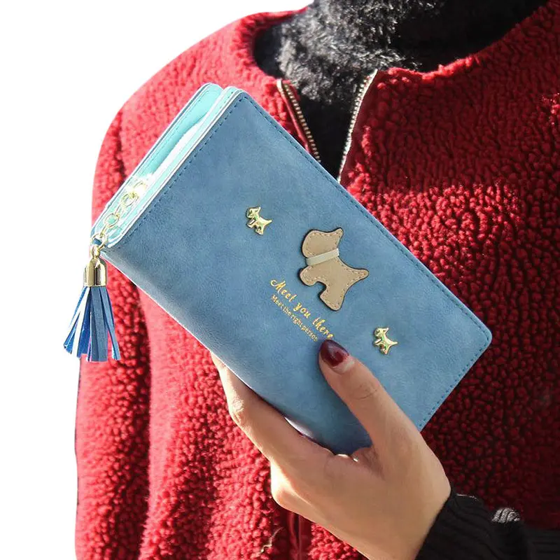 Goforward Men's Wallet Long Purse Grind Arenaceous Leather Card Holder Hbag Bags 2