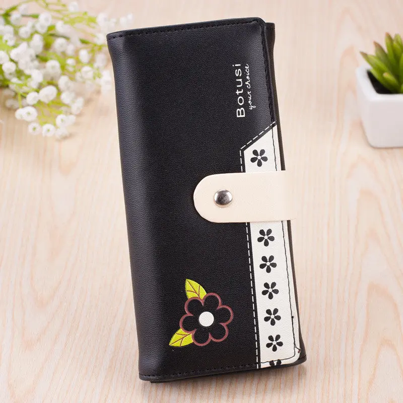 Goforward Money Clip Purse Clutch Button Wallet Bag 1