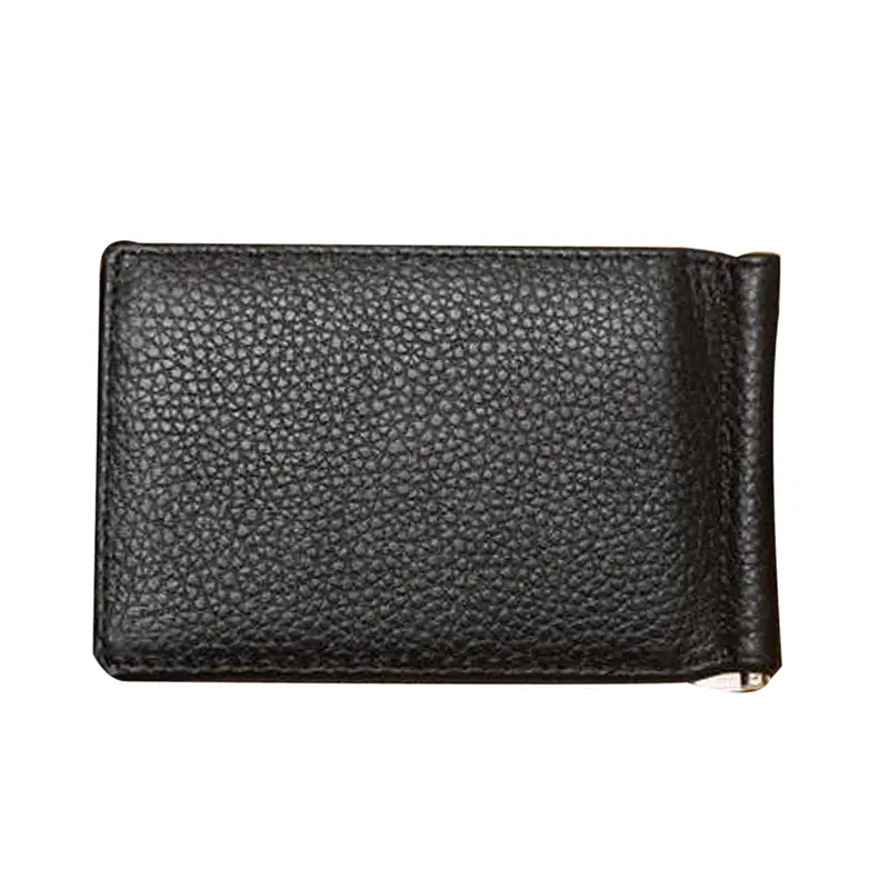 Goforward Ultra Slim Men's Leather Bifold Money Clip Wallet Id Credit Card Holder 1
