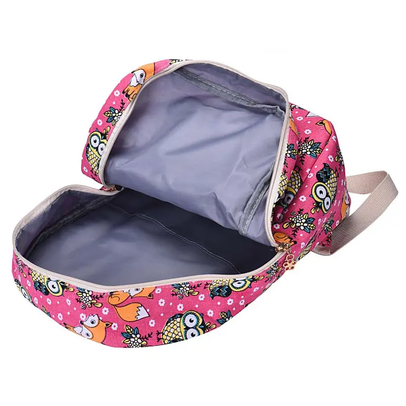 Goforward Women Canvas Owl Rucksack Backpack School Book Bags For Girls Boys Mochilas Backpacks 3