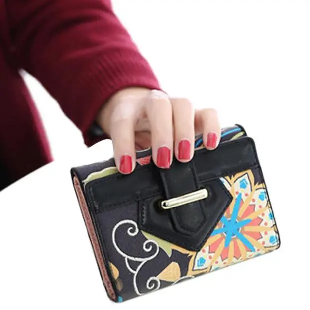 Goforward Women Clutch Short Purse Leather Wallet Card Holder Hbag Bag 1