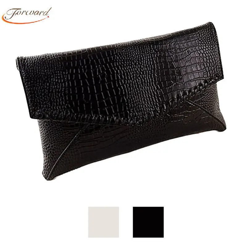 Goforward Women Crocodile Pu Leather Messenger Bag Envelope Solid Bag Small Messenger Bag Bolsas Feminina 1