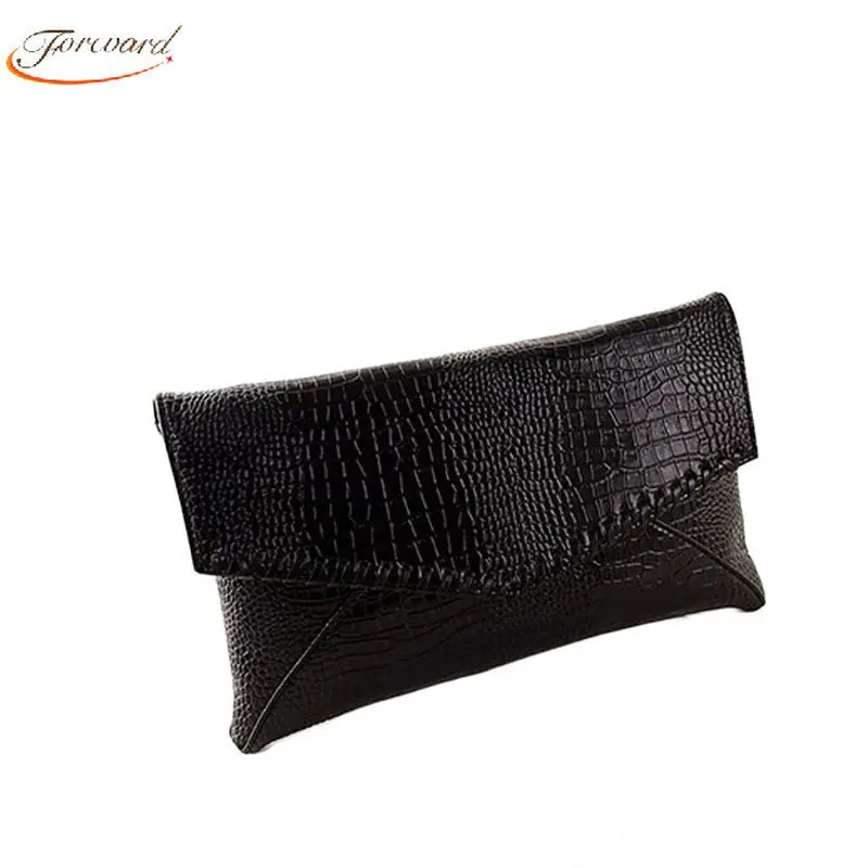 Goforward Women Crocodile Pu Leather Messenger Bag Envelope Solid Bag Small Messenger Bag Bolsas Feminina 2
