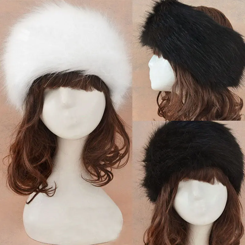 Goforward Women Faux Fox Fur Warm Lady Soft Hat Cossack Cap 1