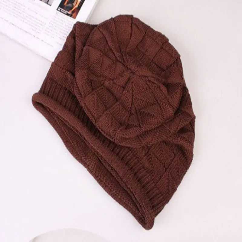 Goforward Women Lady Girls Triangle Diamond Warm Knitted Wool Hats Cap 1