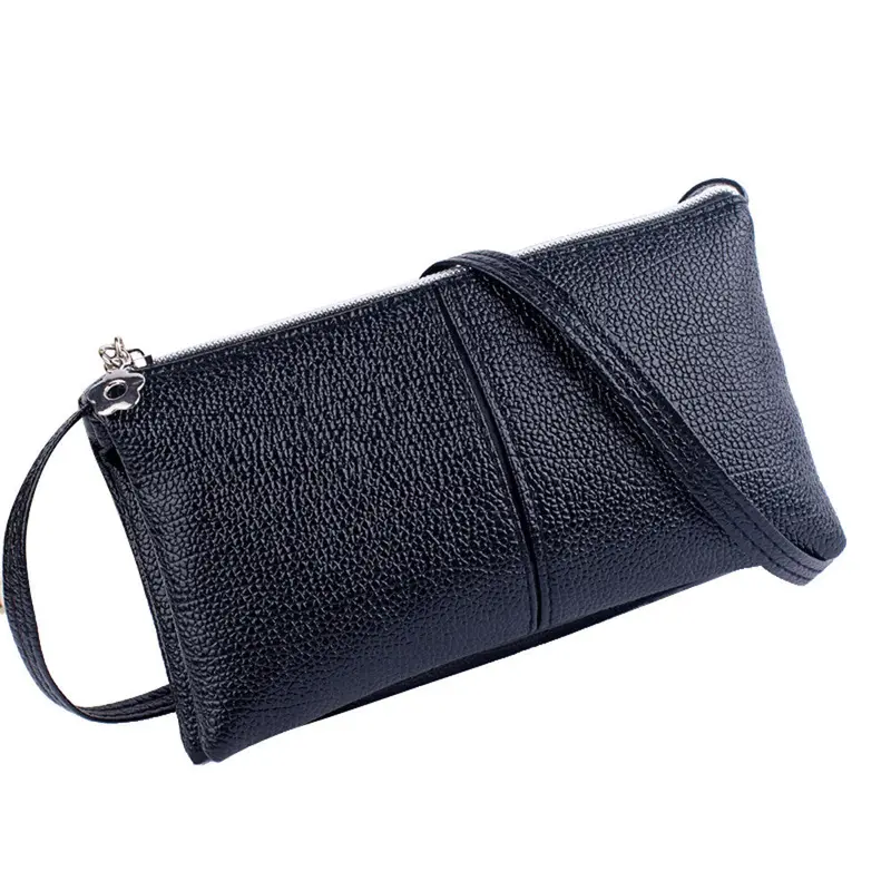 Goforward Women Leather Bifold Purse Zipper Clutch Hbag Wallet Shoulder Bag 1