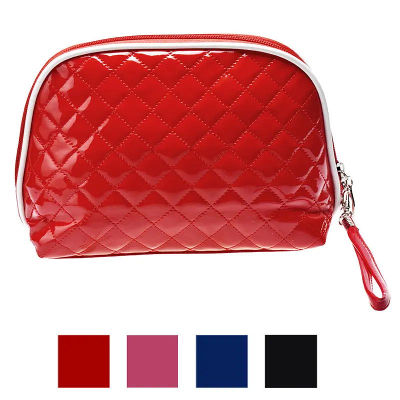 Goforward Women Leather Dumplings Solid Waterproof H Travel Cosmetic Bag Makeup Storage Bags 1