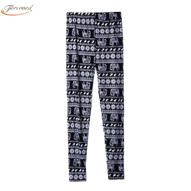 Goforward Women Leggings Sexy Elastic Trousers Slim Cartoon Printed Pattern Leggings Pants Women Ladies One Size Leggings 1