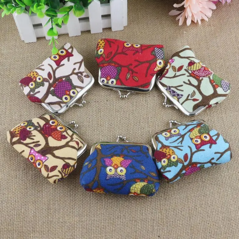 Goforward Women Lovely Style Lady Small Wallet Hasp Owl Purse Clutch Bag 1