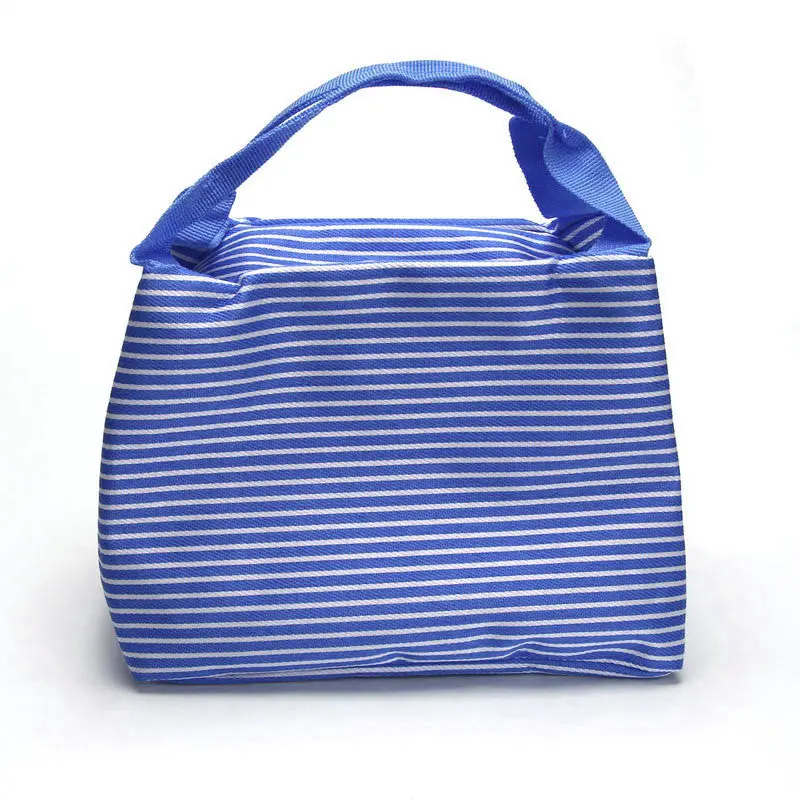 Goforward Women Portable Insulated Thermal Cooler Canvas Lunch Box Tote Bag Zipper Travel Picnic Bag 5