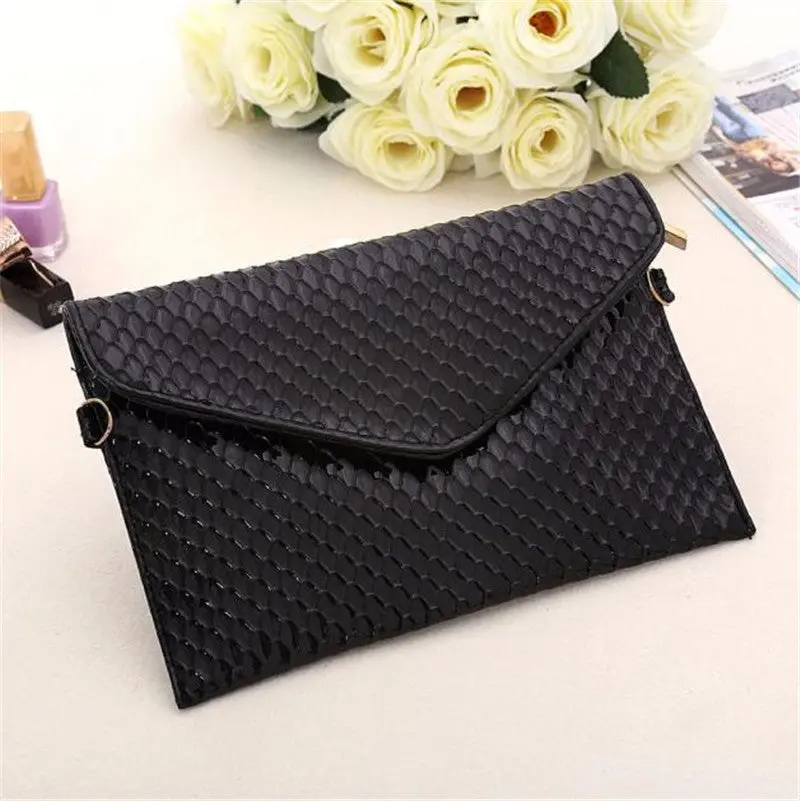 Goforward Women Simple Solid Envelope Style Shoulder Bag Messenger Bag Casual Hbag 3