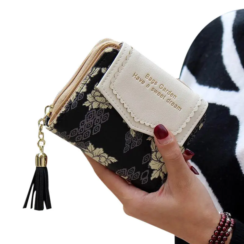Goforward Women's Purse Ladies Clutch Wallet Short Card Holder Bages 1