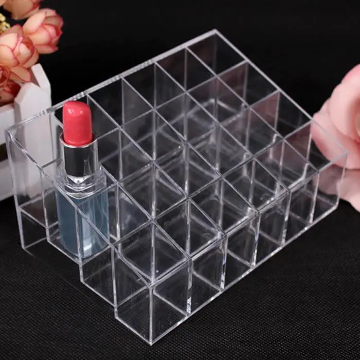 Goforwrd Clear 24 Lipstick Holder Display St Cosmetic Organizer Makeup Case 1