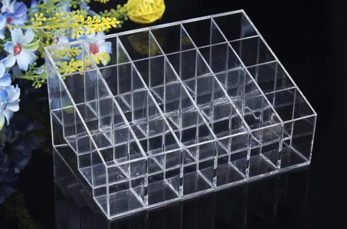 Goforwrd Clear 24 Lipstick Holder Display St Cosmetic Organizer Makeup Case 2