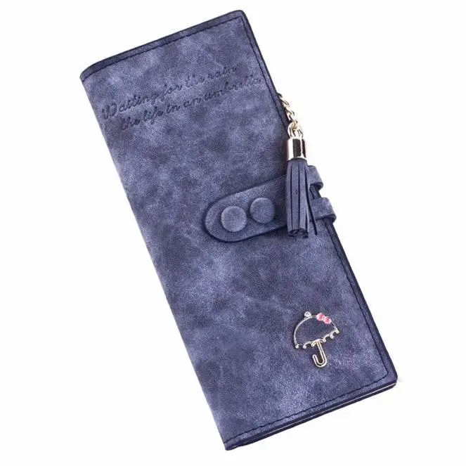 Gofoward Women Long Soft Umbrella Leather Clutch Purse Wallets Wallet 1