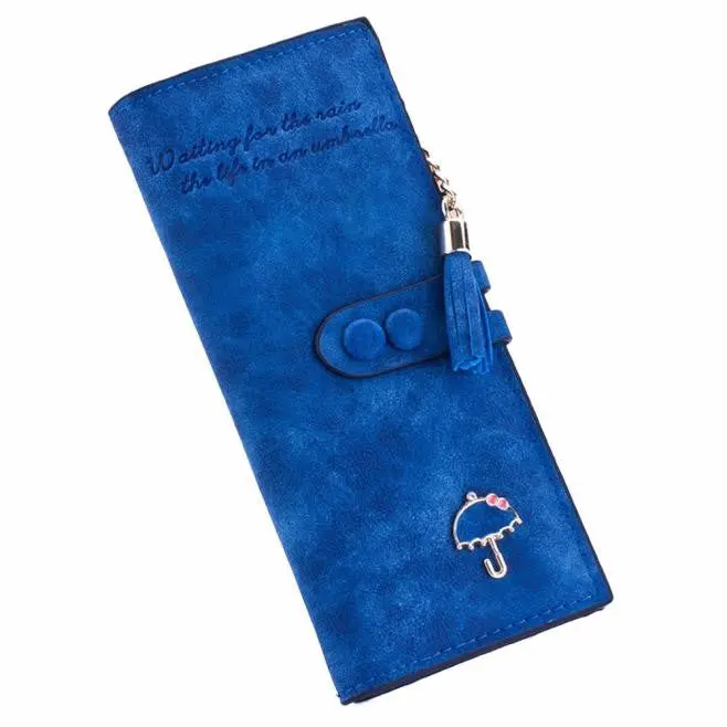 Gofoward Women Long Soft Umbrella Leather Clutch Purse Wallets Wallet 3