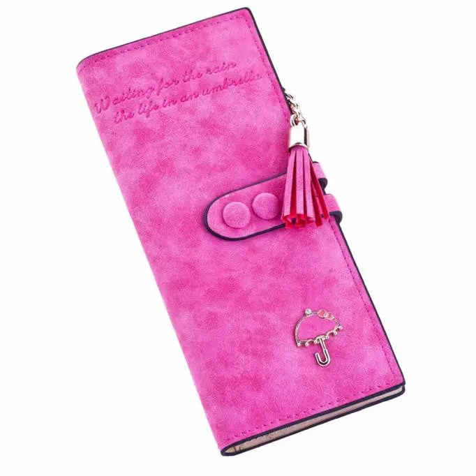 Gofoward Women Long Soft Umbrella Leather Clutch Purse Wallets Wallet 5
