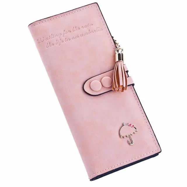 Gofoward Women Long Soft Umbrella Leather Clutch Purse Wallets Wallet 6
