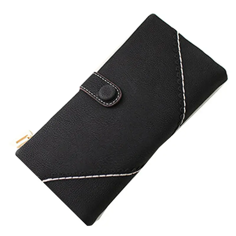 Gofoward Women Scrub Wallet Purse Lady Long Wallets Bag 1