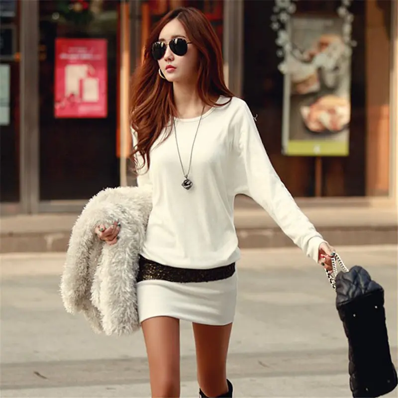 Gofuly Sexy Women Ladies Bottom Slim Knit Knitwear Sweater Dress Robe Pull Hiver Feida 2