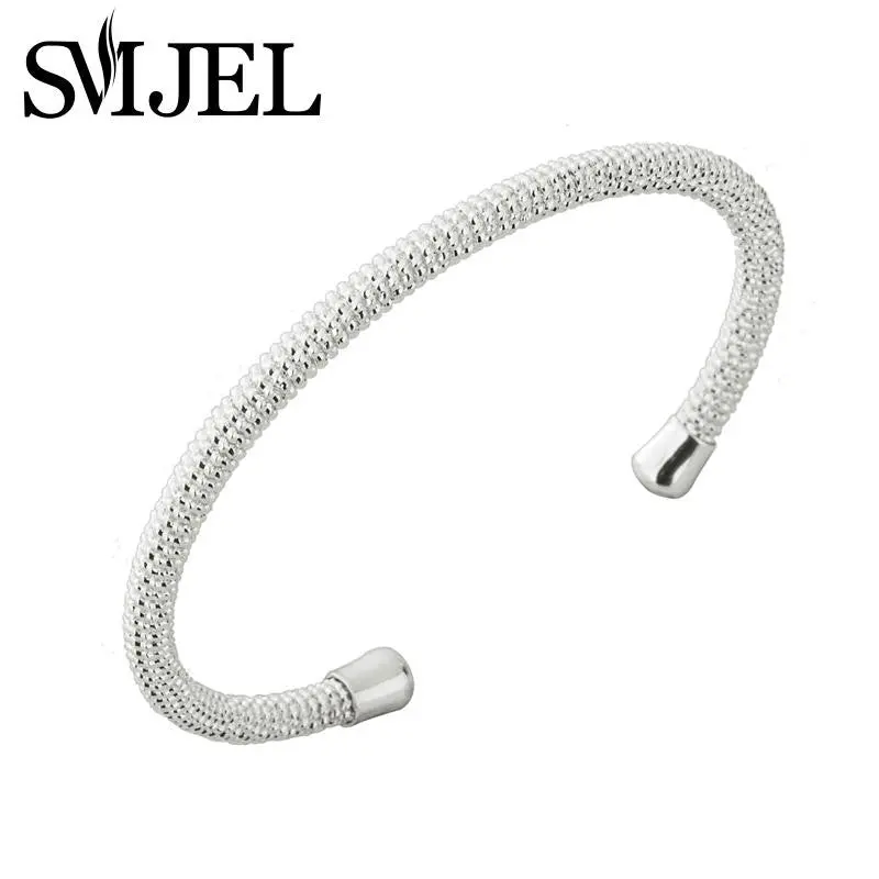 Gold And Silver Simple Mesh Bangles Jewelry Bangles G009 1