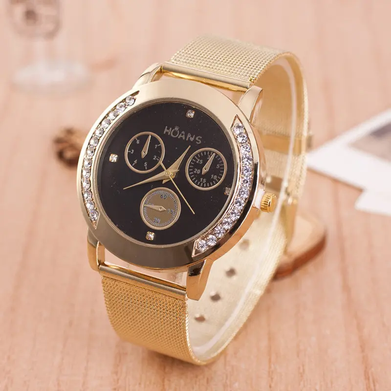 Gold Mesh Montre Watches Men Luxury Quartz Watch Women Business Casual Wrist Watch Relogio Masculino 1