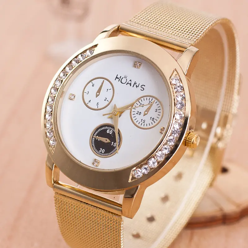 Gold Mesh Montre Watches Men Luxury Quartz Watch Women Business Casual Wrist Watch Relogio Masculino 2