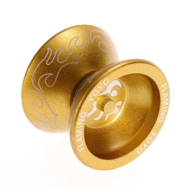 Gold Metal Yo Yo Toy For Kids Pressional Yoyo Ball String Trick Alloy Children Toys 1