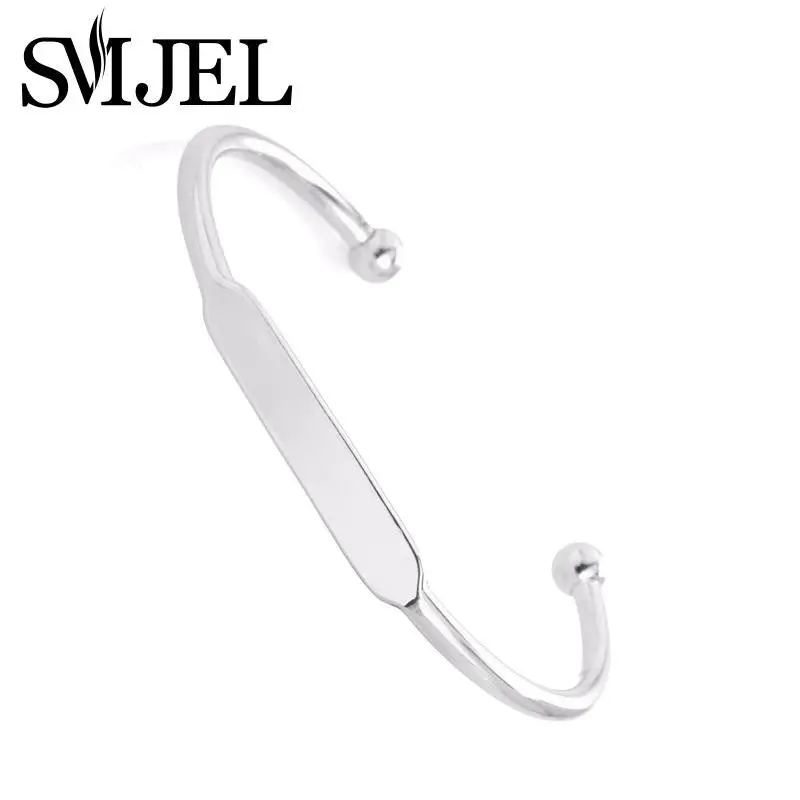 Gold Palted Simple Plated Simple Bar Warp Bangle Cuff Bracelet Party Gifts G043 2
