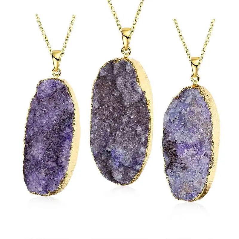 Gold Plated Multicolor Stone Necklaces Colorful Stone Collier Femme Wedding Decoration294 15