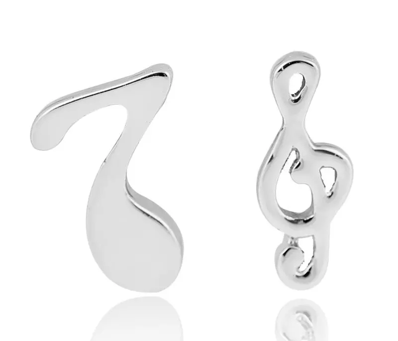 Gold Plated Tiny Music Notation Stud Earrings Party Gift S109 3