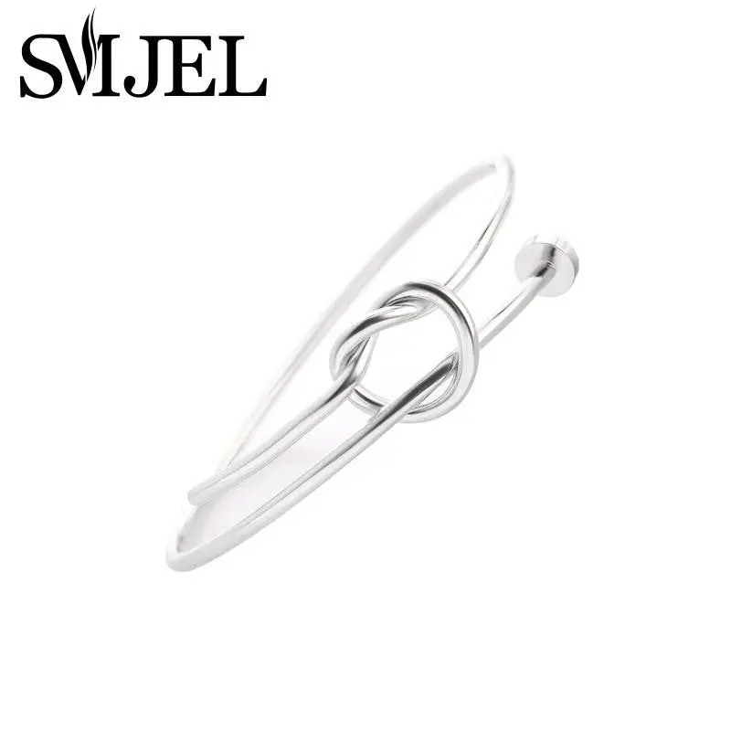 Gold Plated Twist Knot Nail Bangle Heart Knot Bracelet Stack Bangle Cuff Party Gifts G026 1