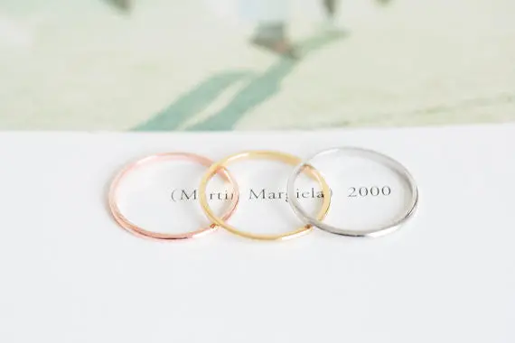 Gold Smooth Ring Any Size Thumb First Knuckle Pinky Or Finger Stack It R213 1
