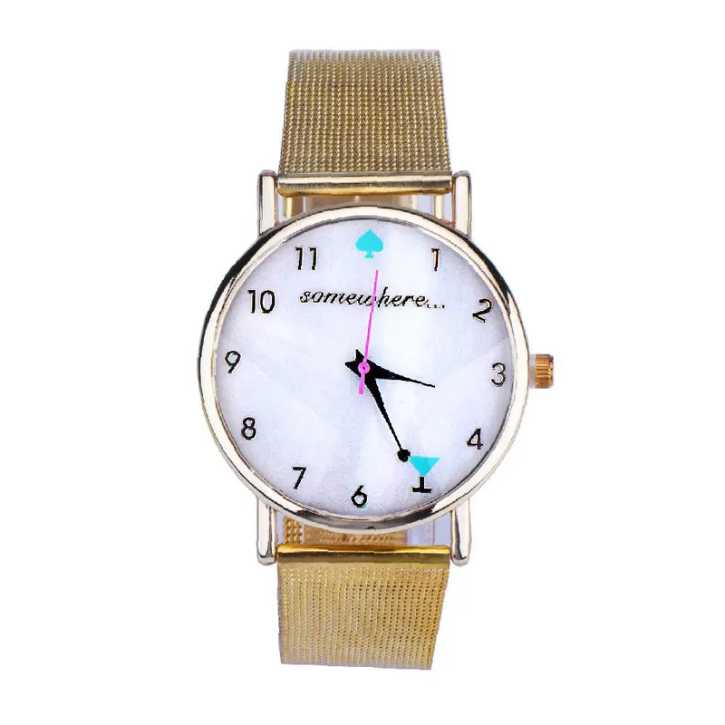 Gold Watch Dreamcatcher Gold Classic Women's Watch Quartz Stainless Steel Mesh Wrist Watch Mujer Reloj Relogio Montre 2