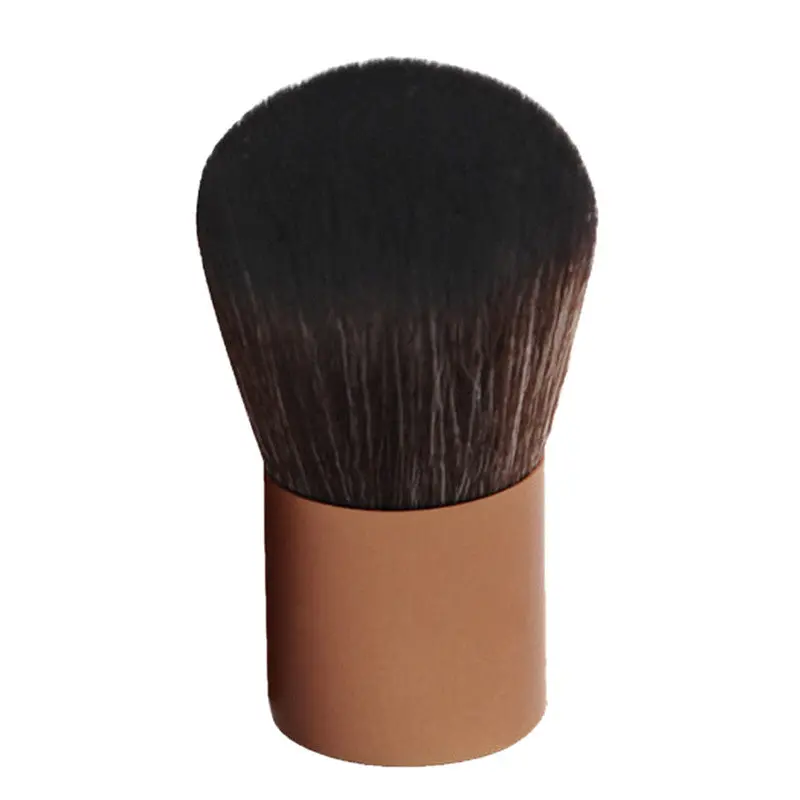 Golden Face Care Mushroom Blush Loose Power Make Up Brushes + Case Single Makeup Brush 1