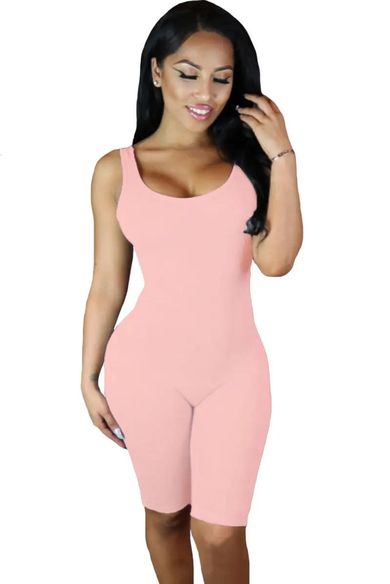 Good Stretch Black Sport Rompers Jumpsuit Playsuit Bodycon Casual Sport Jumpsuit Shorts Sports Suits 64016 1