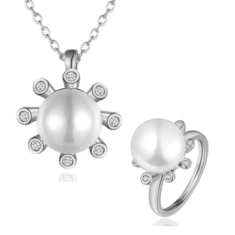 Gorgeous 18K Gold Plating Jewelry Set Crystal Beads Necklace+Earrings+Ring African Jewelry Set168 6