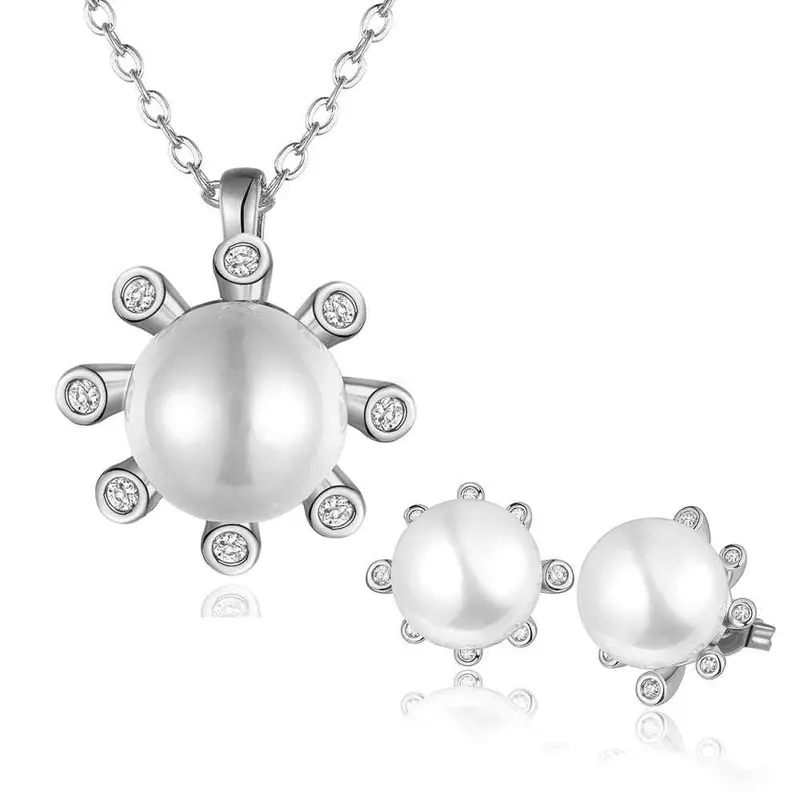 Gorgeous 18K Gold Plating Jewelry Set Crystal Beads Necklace+Earrings+Ring African Jewelry Set168 9